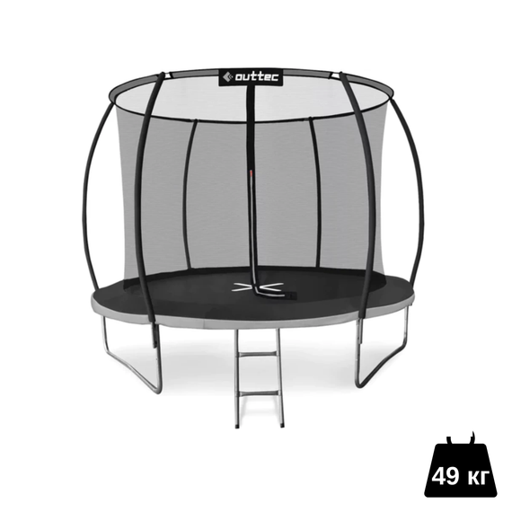 Батут Outtec Premium 10ft (312см) чорно-сірий з внутрішньою сіткою | Зображення 2