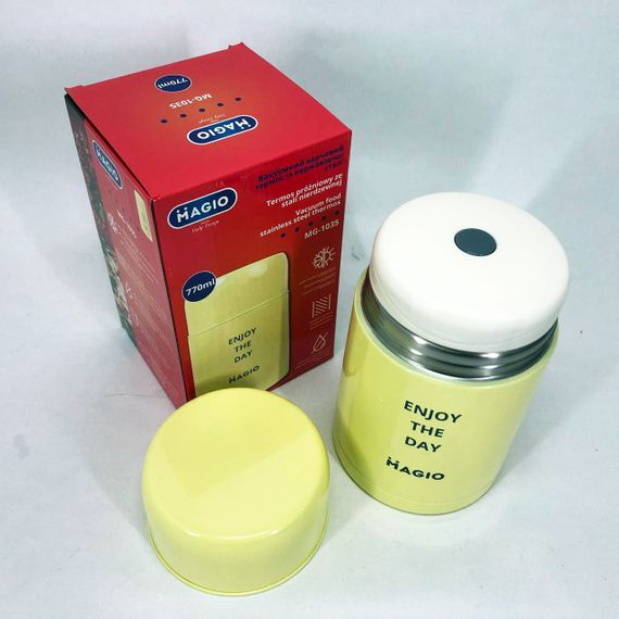 Термос для гарячих страв Magio MG-1035 770 мл | Подвійний термос для їжі Ланч бокс BO-723 для дітей | Зображення 6