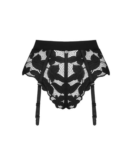 Трусики с подвязками Obsessive Editya Черные M/L | Зображення 4
