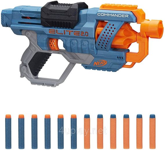 Бластер NERF Elite 2.0 Commander RD-6. Нерф Еліт Коммандер. Пістолет револьвер | Зображення 1