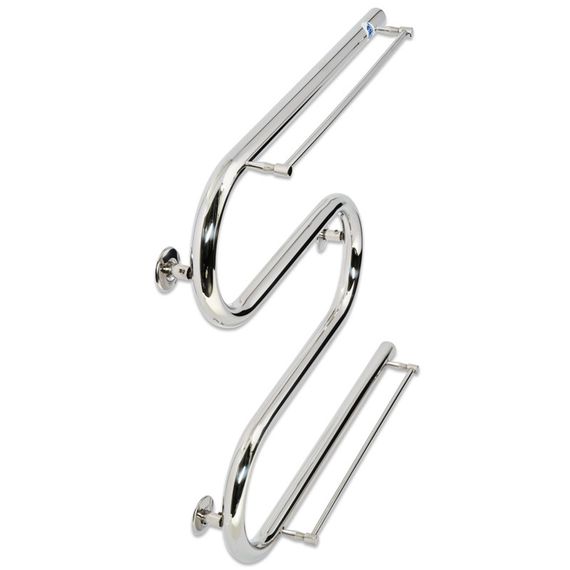 Водяна рушникосушарка Laris Змійовик 25 РС3 500 х 500 з 2-ма поличками 1/2'' | Зображення 1