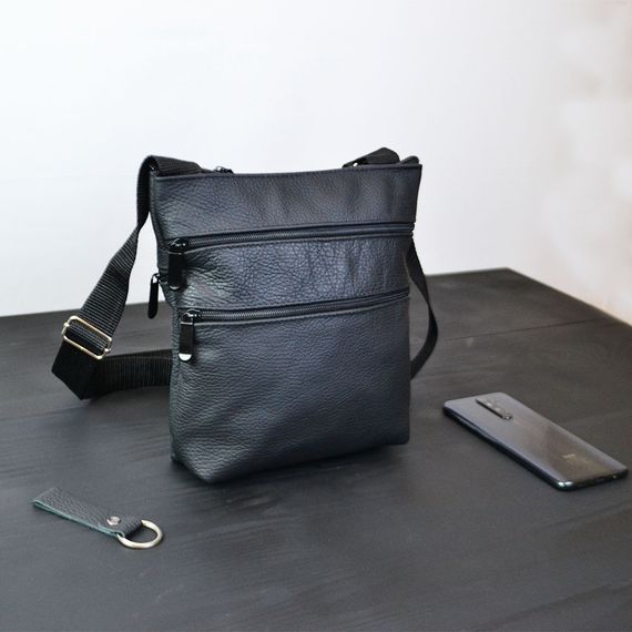 Легка сумка-месенджер, Практична чоловіча сумка барсетка, Сумка для документів зручна QI-28 | Зображення 6