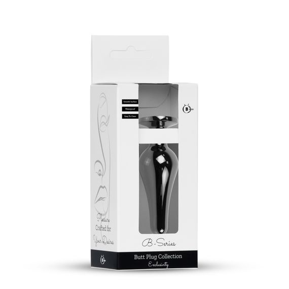 Анальна пробка - Jewellery Dark Silver Long Plug Pink | Зображення 7
