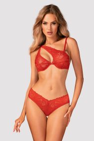 Комплект Obsessive Atenica set Красный XS/S