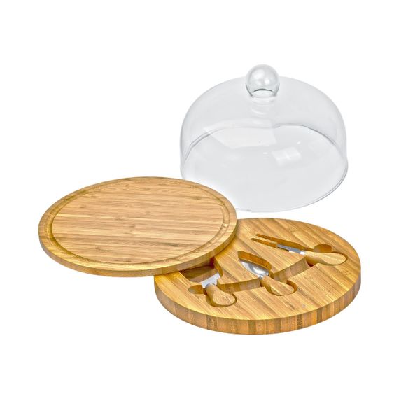 Набор для нарезки сыра Ø 25 со стеклянной крышкой  HP1230 | Зображення 4