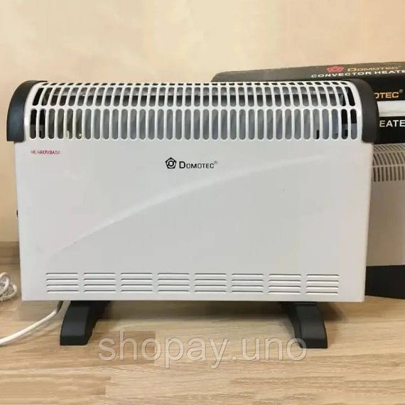 Електроконвектор Domotec MS-5904 2000 Вт, Електричні конвектори для дому, Кращий конвекторний обігрівач NQ-63 | Зображення 6