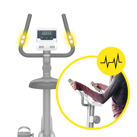 Велотренажер магнітний Cornix Hanna White/Grey | Зображення 2