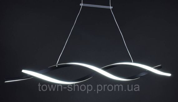 Люстра потолочная LED H20L-1200-bk-k Черный 25-100х14х120 см. | Зображення 6