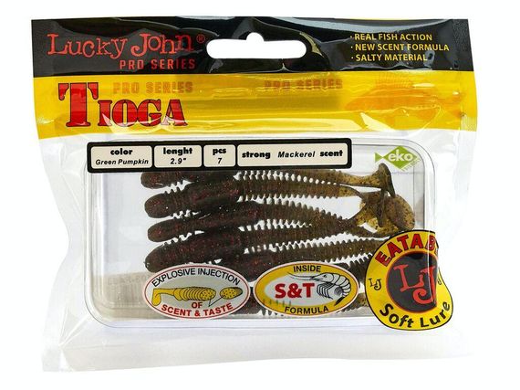 Виброхвост Lucky John Лаки Джон Tioga 2.9" PA03 7шт | Зображення 1