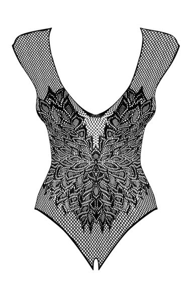 Боді B112 чорний Obsessive S-L | Зображення 2