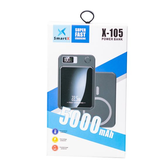 Бездротовий повербанк зі швидкою зарядкою на 5000 mah X105 | Зображення 4