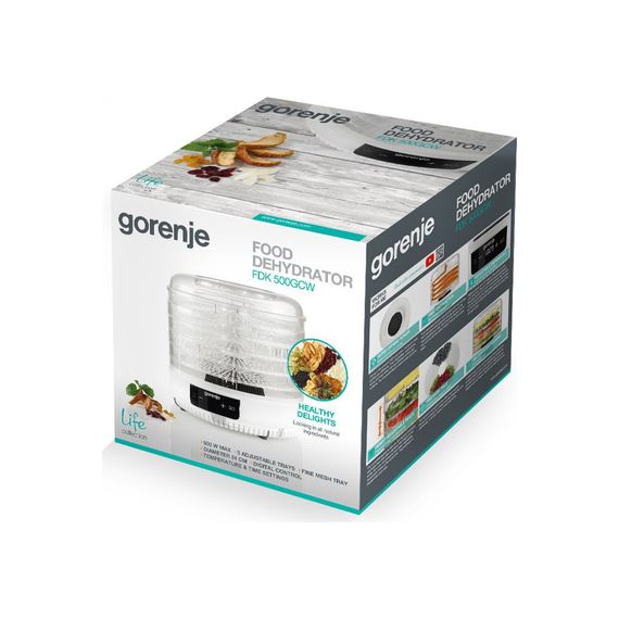 Сушка для овочів та фруктів Gorenje FDK500GCW | Зображення 4