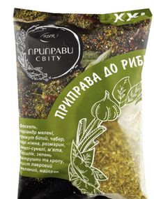 Приправа смесь для блюд из рыбы, 100г, смесь специй и приправ, ТМ Приправи світу