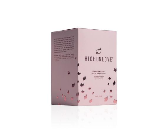 Розовая соль для ванны с маслом семян каннабиса Sensual Bath Salt, 500 г HighOnLove (Канада) Sex Aura | Зображення 1