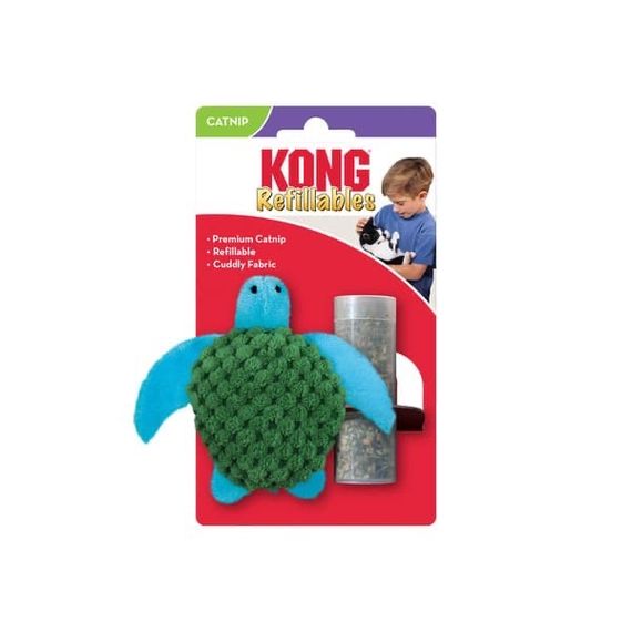 Іграшка для котів Kong Refillables Turtle, 11.5 см