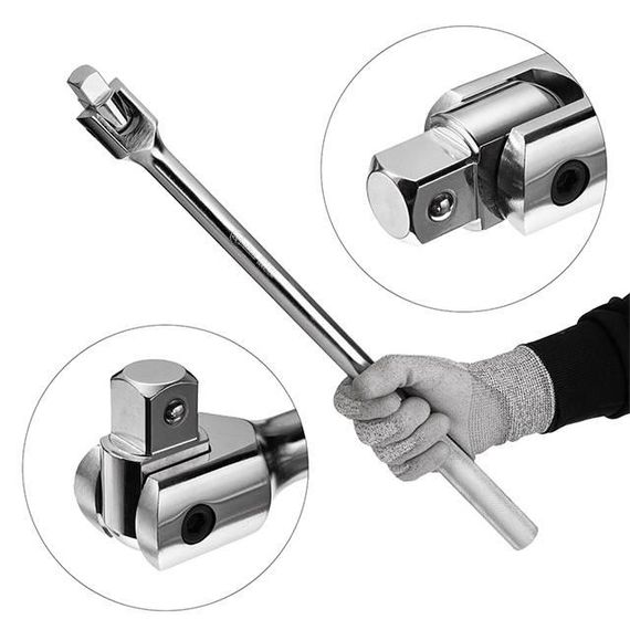 Вороток із шарніром 3/4" 480 мм INTERTOOL ET-10371 | Зображення 3