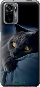 Чохол на Xiaomi Poco M5s Димчастий кіт "825u-3117-2448"