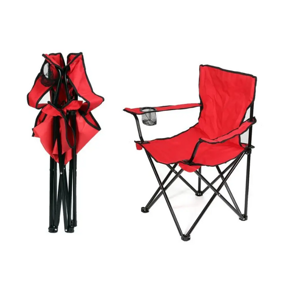 Стілець туристичний витримує до 100 кг, Складаний стілець для походів Червоний   знижка