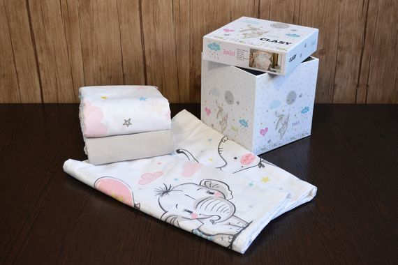 Комплект постільної білизни для новонароджених Clasy Baby Ranforce 100х150 Sweet Dreams | Зображення 1