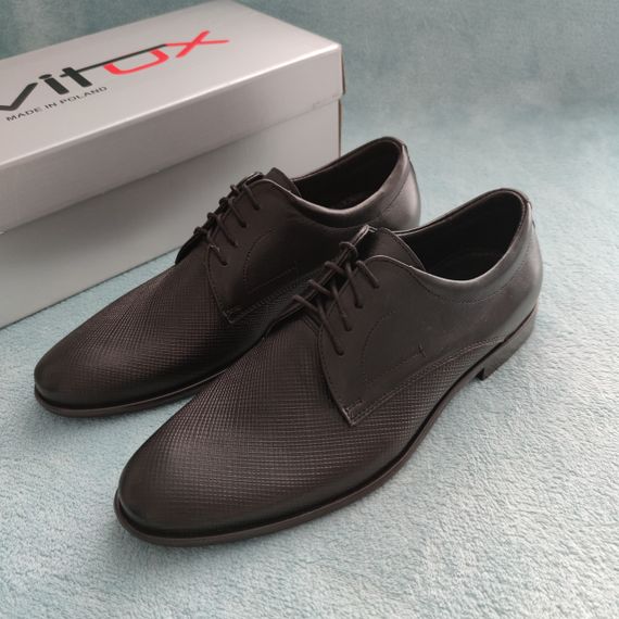 Шкіряні туфлі чорного кольору 45 розмір