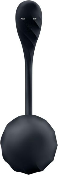 Вибратор в трусики Satisfyer Ribbed Petal с приложением и пультом, черный Sex Aura | Зображення 3