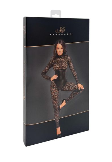 Комбинезон Noir Handmade F299 Enigma, M, кружево, длинный рукав, имитация корсета, доступ sexstyle | Зображення 6