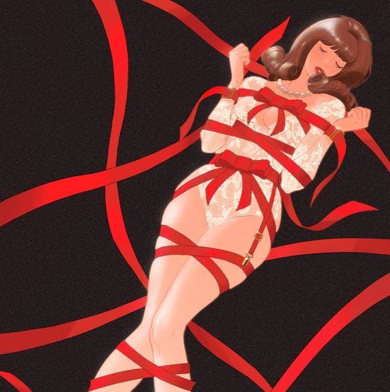 Фіксатор бондаж з бантом для нижньої частини тіла UPKO Bowknot, червоний sexstyle | Зображення 2