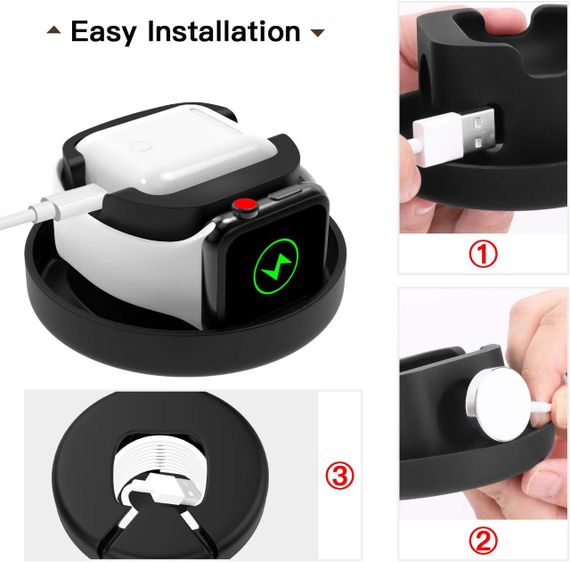 Чохол для зберігання MoKo сумісний з Apple Watch серії 10/9/8/7/6/5/4/3/2/1/SE, портативна дорожня сумка | Зображення 2