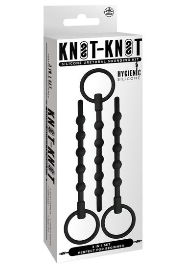Набор уретральных катеторов NMC Knot Knot черный, 3 шт sexstyle | Зображення 2