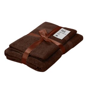 Набір рушників махрових Ardesto Splendid 50х90см, 70х140см, 2шт, 100% бавовна, коричневий (ART2359BR)