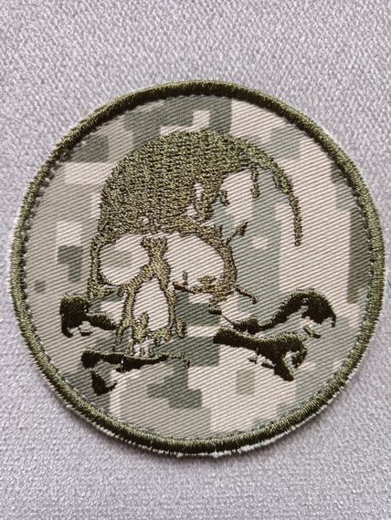 Шеврон череп (зелений)