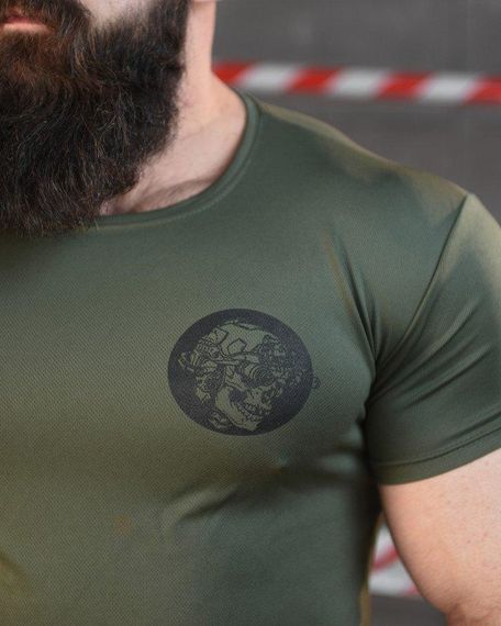 Тактична потоотводна футболка SABUR асо олива ВТ6556 | Зображення 4