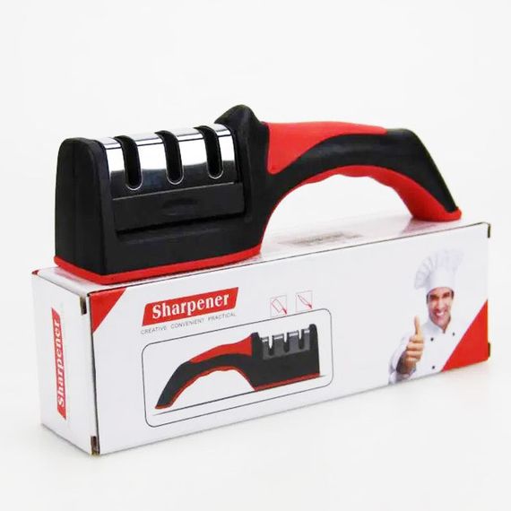 Професійна Ручна Точилка для ножів 3 рівня заточування Fast Sharpener RS-168 | Зображення 4