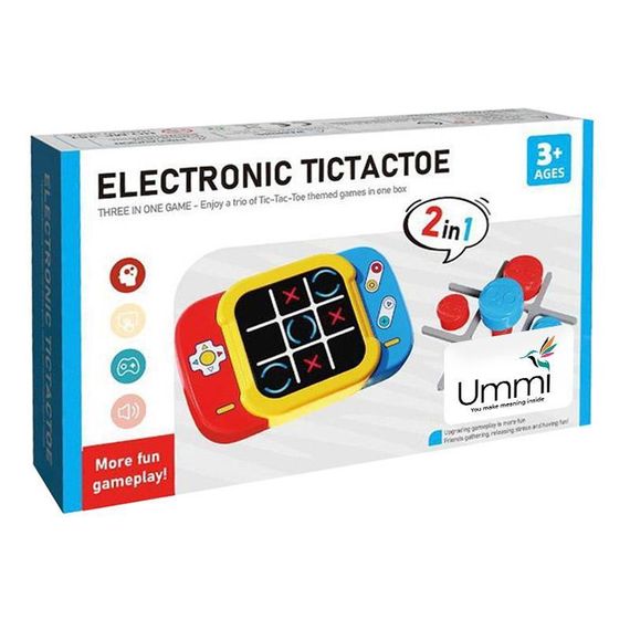 Портативна інтерактивна гра Ummi ME-252 2in1 Electronic Tic-Tac-Toe Yellow | Зображення 4