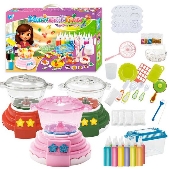 Магія на кухні 44804 WToys, мультиварка, звук кипіння, підсвічування, форми, 12 гелів, аксесуари, в коробці (6945717412835) | Зображення 1