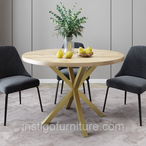Каркас для столу з металу 750×750mm, H=730mm Золото