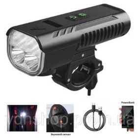 Велоліхтар з водозахистом і зарядкою FY-336-4T6, Ліхтар для велосипеда із захистом від води BQ-21