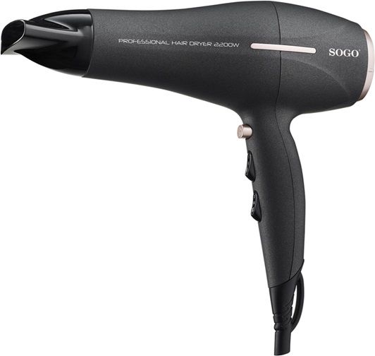Фен для сушки волос SOGO SS-3675 2200 Вт черный
