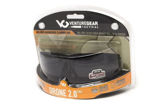 Захисні окуляри Venture Gear Tactical Drone 2.0 Green (clear) Anti-Fog, прозорі в зеленій оправі | Зображення 4