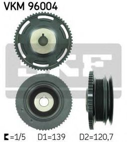 Ремінний шків, колінчастий вал SKF VKM96004 на DAEWOO LANOS / SENS (KLAT)
