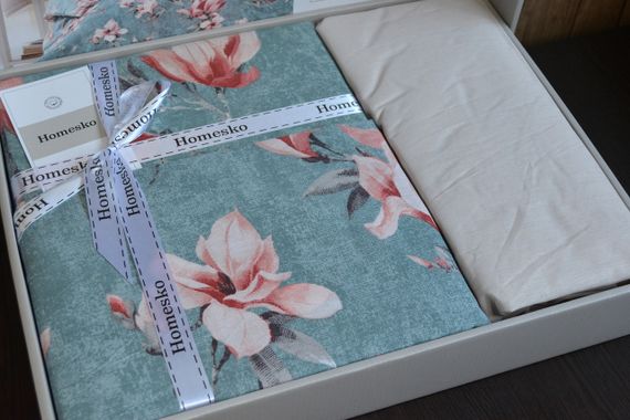 Постільна білизна First Choice Homesko Ranforse сімейний 160 х 220 см Marea Blue | Зображення 4