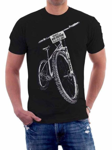 Футболка мужская с принтом повседневная М Черная