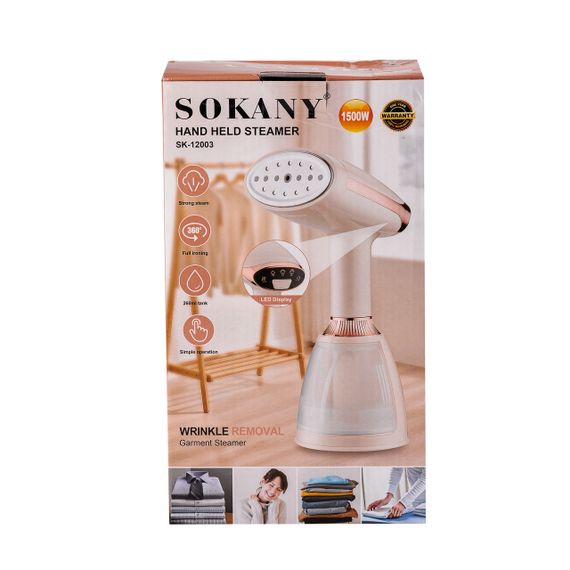 Ручний відпарювач 1500 Вт парогенератор праска для тканини Sokany | Зображення 5