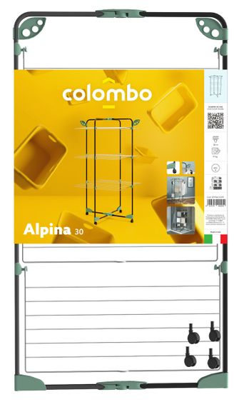 Сушарка для білизни підлогова Colombo Alpina 30, Якісна підлогова сушарка для одягу, Сушарки коломбо для дому | Зображення 3