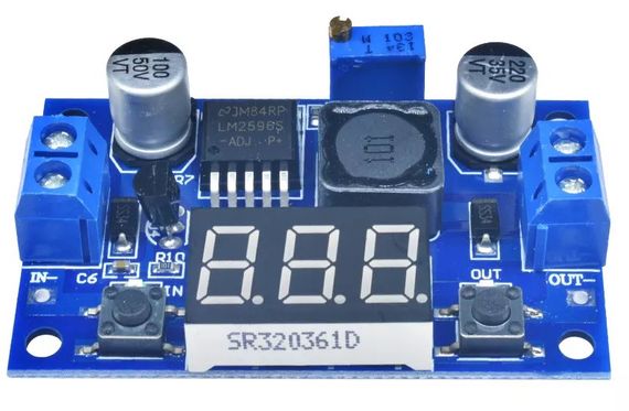 Модуль преобразователь понижающий LM2596 DC-DC с дисплеем Diymore