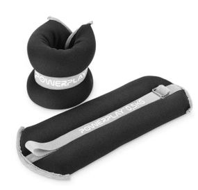 Утяжелители-манжеты для ног и рук PowerPlay PP-4349 Ankle/Wrist Weights (2 шт*1 кг) Черные (PP_4349_Black_1)