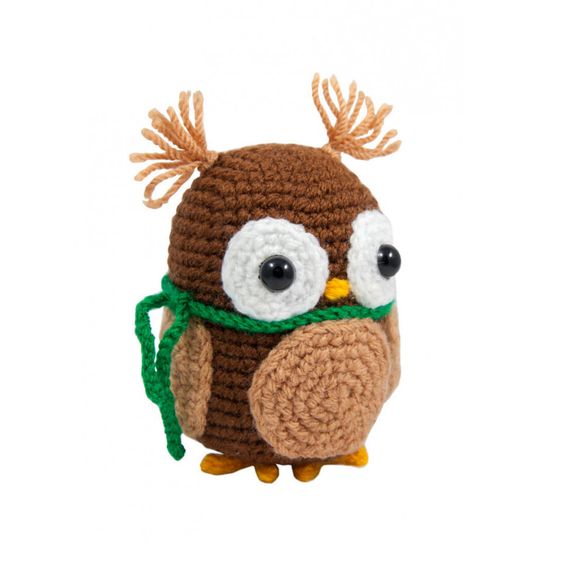 Детский набор для творчества "Сова" BK-002 вязание крючком | Зображення 1