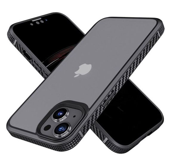 Протиударний бампер чохол Primolux Transparent для смартфона Apple iPhone 13 - Black | Зображення 1
