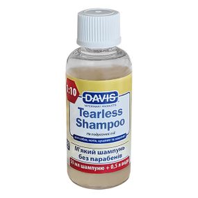 Шампунь "без слез" для ухода за шерстью собак и кошек Davis Tearless Shampoo, 50 мл