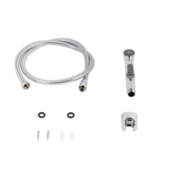 Набор для гигиенического душа Qtap Inspai-Varius округлый QTSETCRMA021 Chrome/Grey (Set) | Зображення 3